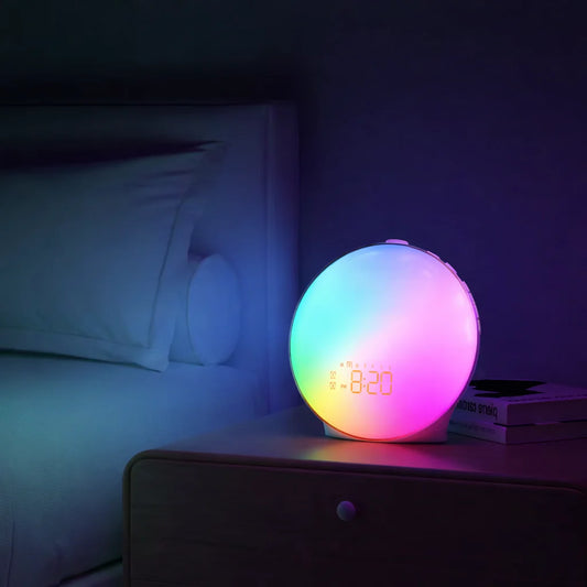 Digitaler LED-Lichtwecker mit App-Steuerung und Ladefunktion