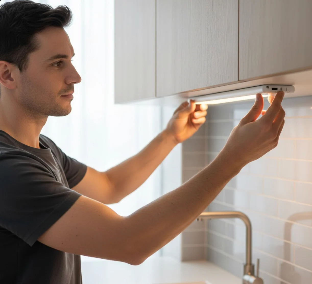 Kabellose LED-Unterbauleuchte mit Bewegungssensor