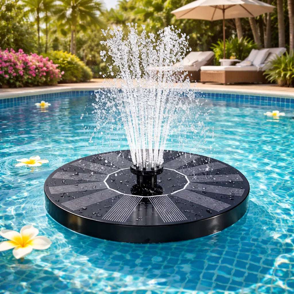 Schwimmende Solar-Teichpumpe mit integriertem Akku