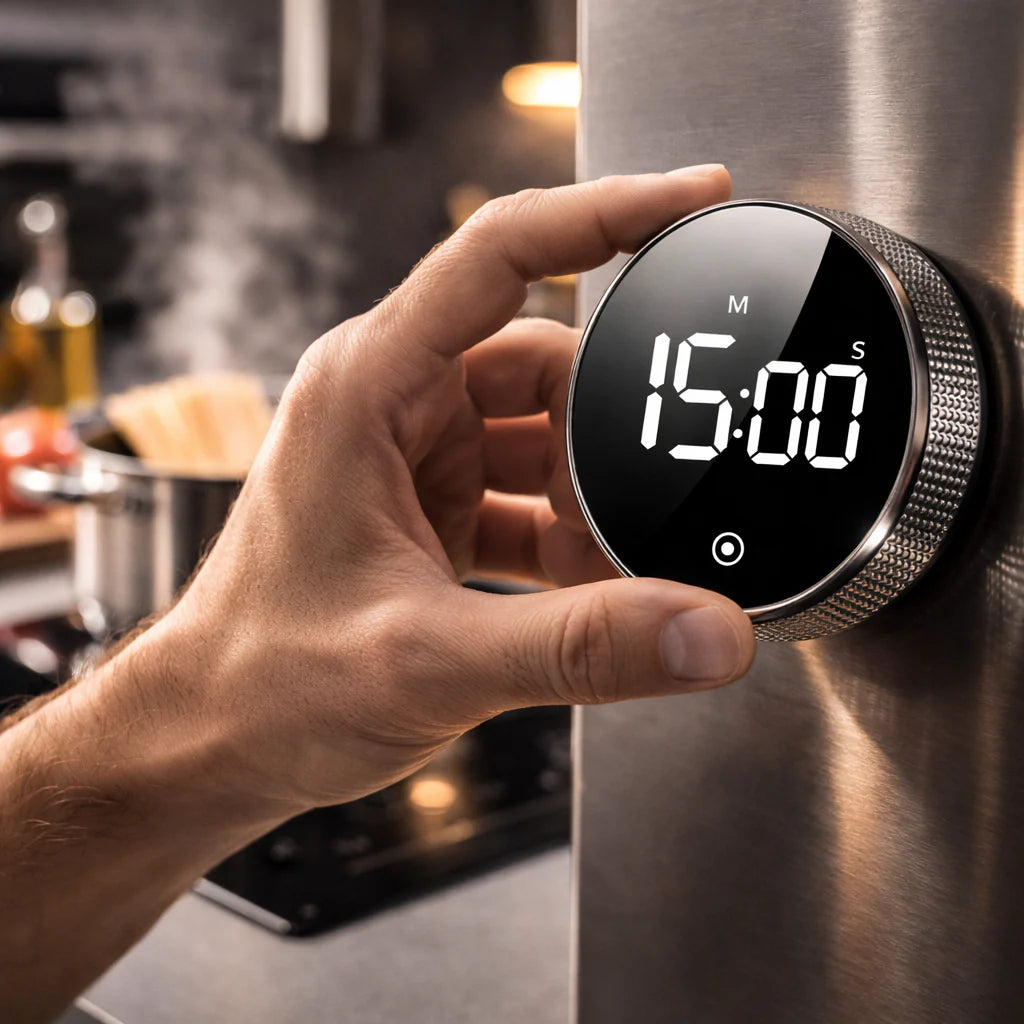 Digitaler Küchen-Timer mit magnetischer Halterung