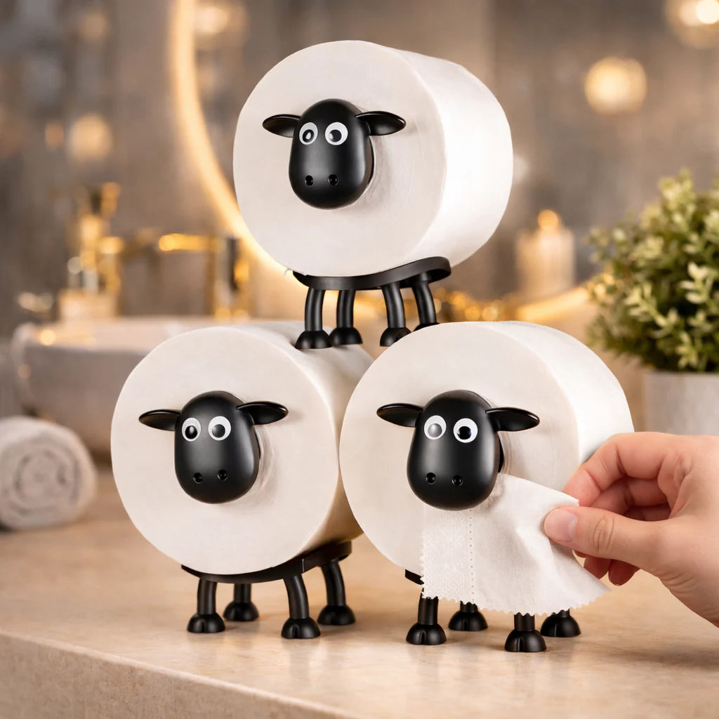 Dekorativer Toilettenpapierhalter „Schaf“ aus Metall