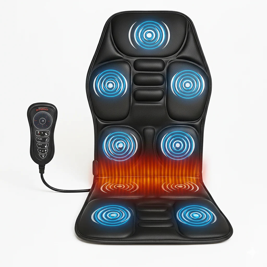 Gepolsterte Komfort-Sitzauflage mit Vibrations- und Wärmefunktion